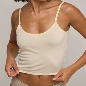Wool& Merino Wool Roam Cropped Cami, Natural White XXL